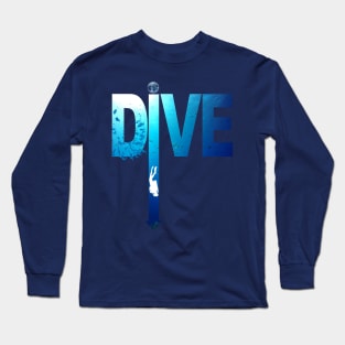 scuba diving: DIVE arrow for divers Long Sleeve T-Shirt